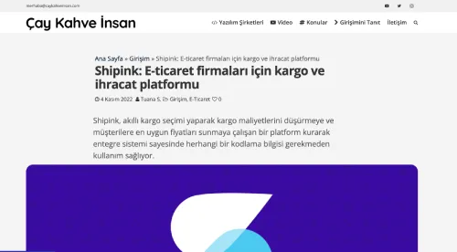 Shipink: E-ticaret firmaları için kargo ve ihracat platformu