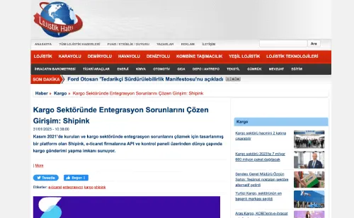 Kargo Sektöründe Entegrasyon Sorunlarını Çözen Girişim: Shipink